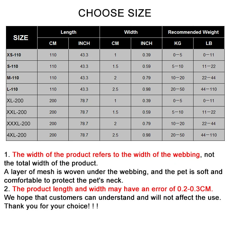 Pet Dog Leash Reflective Nylon Webbing Zinc Alloy Hook Suitable For Small And Large Dogs - PeticaDeals