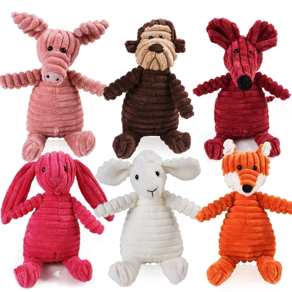 Pet Dog Molar Toy Vent Training Corduroy - PeticaDeals
