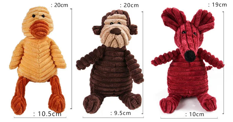 Pet Dog Molar Toy Vent Training Corduroy - PeticaDeals