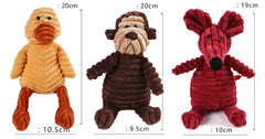 Pet Dog Molar Toy Vent Training Corduroy - PeticaDeals