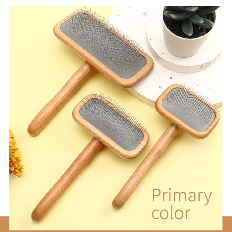 Pet Grooming Comb Wooden Handle Needle Comb For Hair Pet Brush Beauty Brush - PeticaDeals