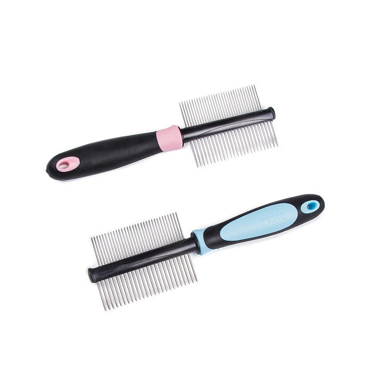 Pet Hair Comb for Cat Dog Hair Remover Double-sided Easy - PeticaDeals