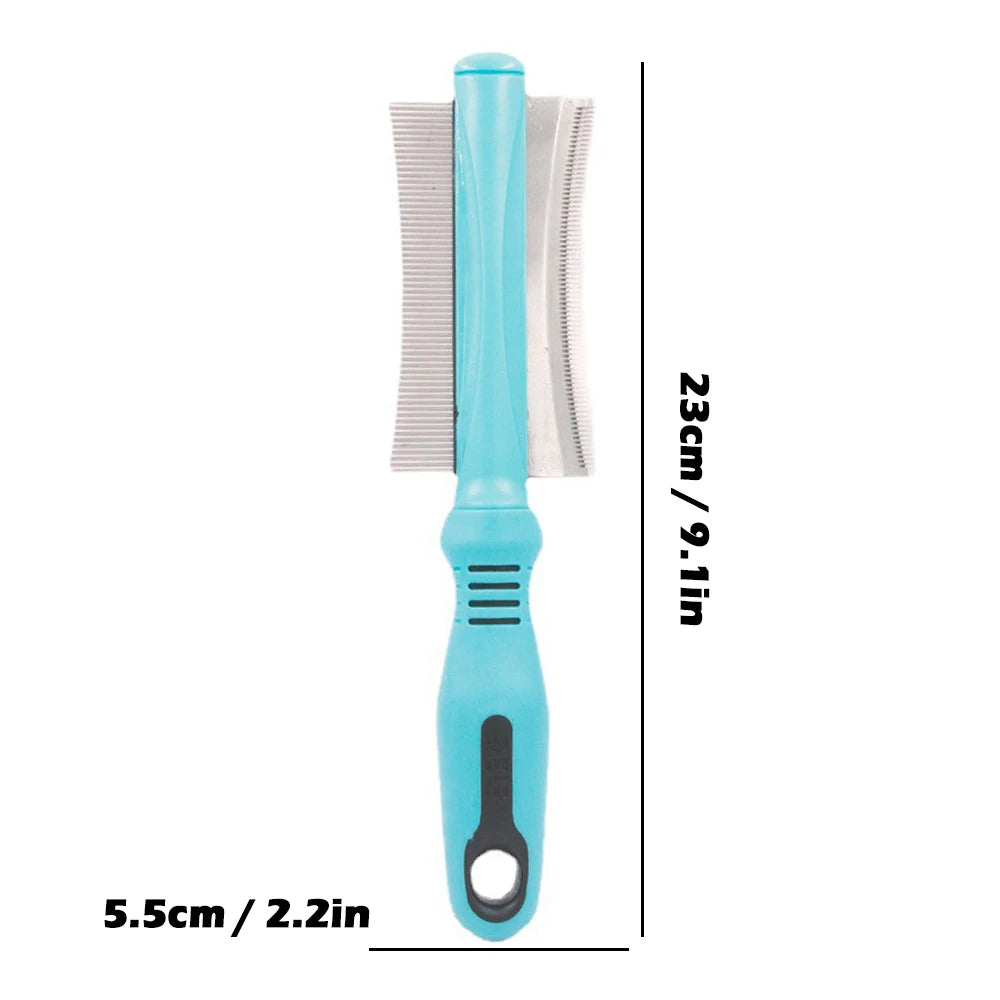 Pet Hair Comb for Cat Dog Hair Remover Double-sided Easy - PeticaDeals