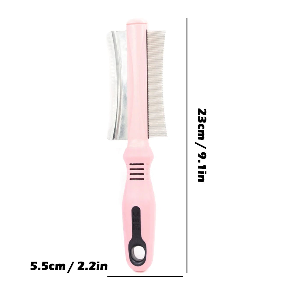 Pet Hair Comb for Cat Dog Hair Remover Double-sided Easy - PeticaDeals
