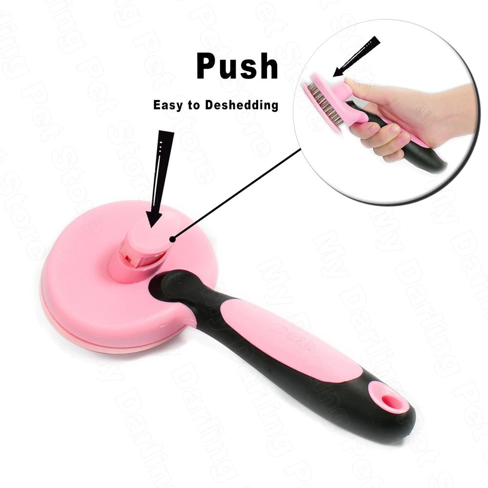 Pet Hair Comb for Cat Dog Hair Remover Double-sided Easy - PeticaDeals