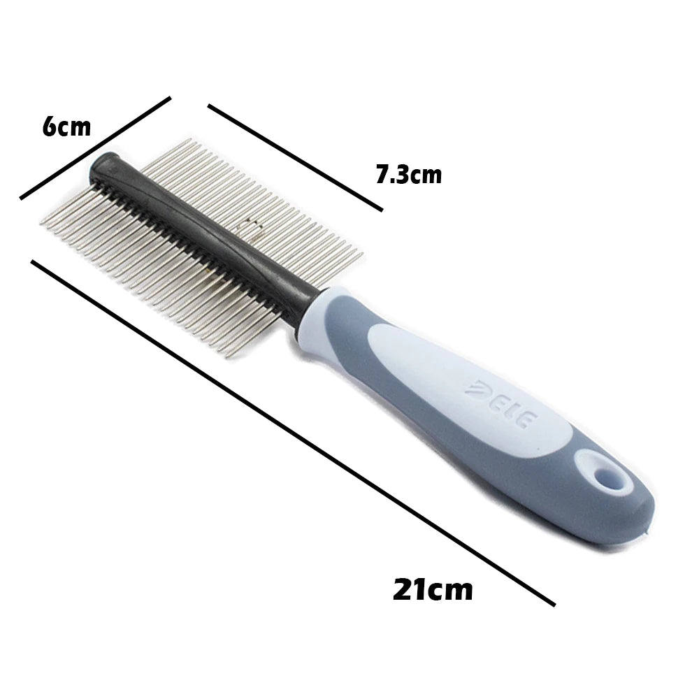 Pet Hair Comb for Cat Dog Hair Remover Double-sided Easy - PeticaDeals