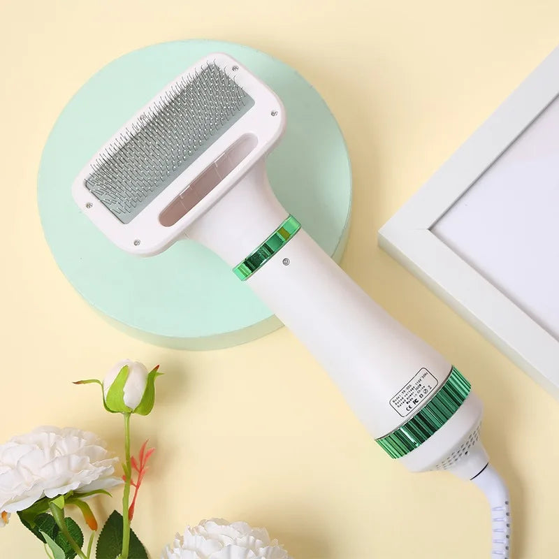 Pet Hair Dryer 2 with Slicker Brush Grooming for Cat and Dog - PeticaDeals