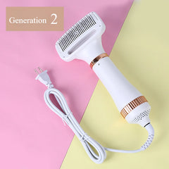 Pet Hair Dryer 2 with Slicker Brush Grooming for Cat and Dog - PeticaDeals