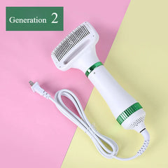 Pet Hair Dryer 2 with Slicker Brush Grooming for Cat and Dog - PeticaDeals