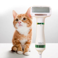 Pet Hair Dryer 2 with Slicker Brush Grooming for Cat and Dog - PeticaDeals