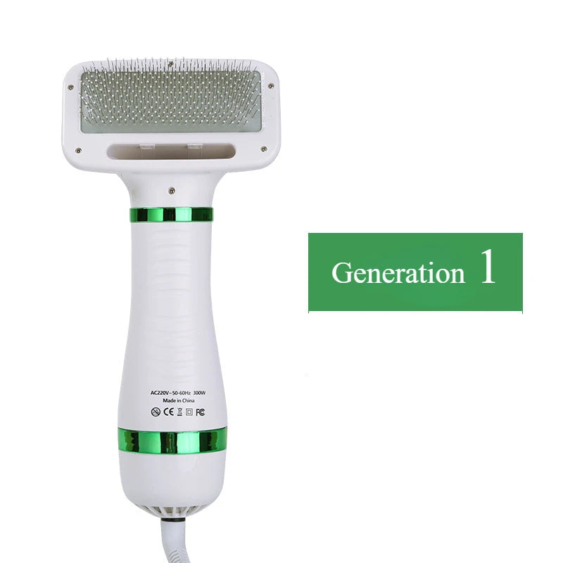 Pet Hair Dryer 2 with Slicker Brush Grooming for Cat and Dog - PeticaDeals