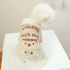 Pet Leather Fur Collar Fur Coat - PeticaDeals