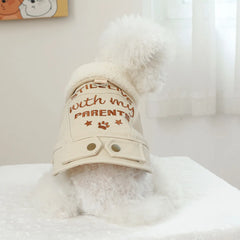 Pet Leather Fur Collar Fur Coat - PeticaDeals