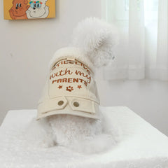 Pet Leather Fur Collar Fur Coat - PeticaDeals