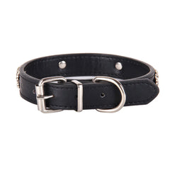 Pet Leather Skull Dog Collar Cat - PeticaDeals
