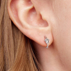 Pet Paw Print Rings Earrings Sets Cute Cat Dog for Women Girls - PeticaDeals
