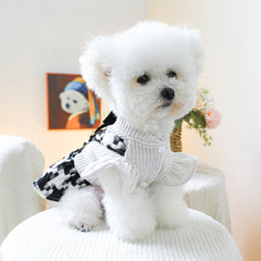 Pet Plaid Bow Montage Two-piece Dress - PeticaDeals