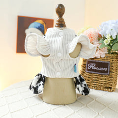 Pet Plaid Bow Montage Two-piece Dress - PeticaDeals