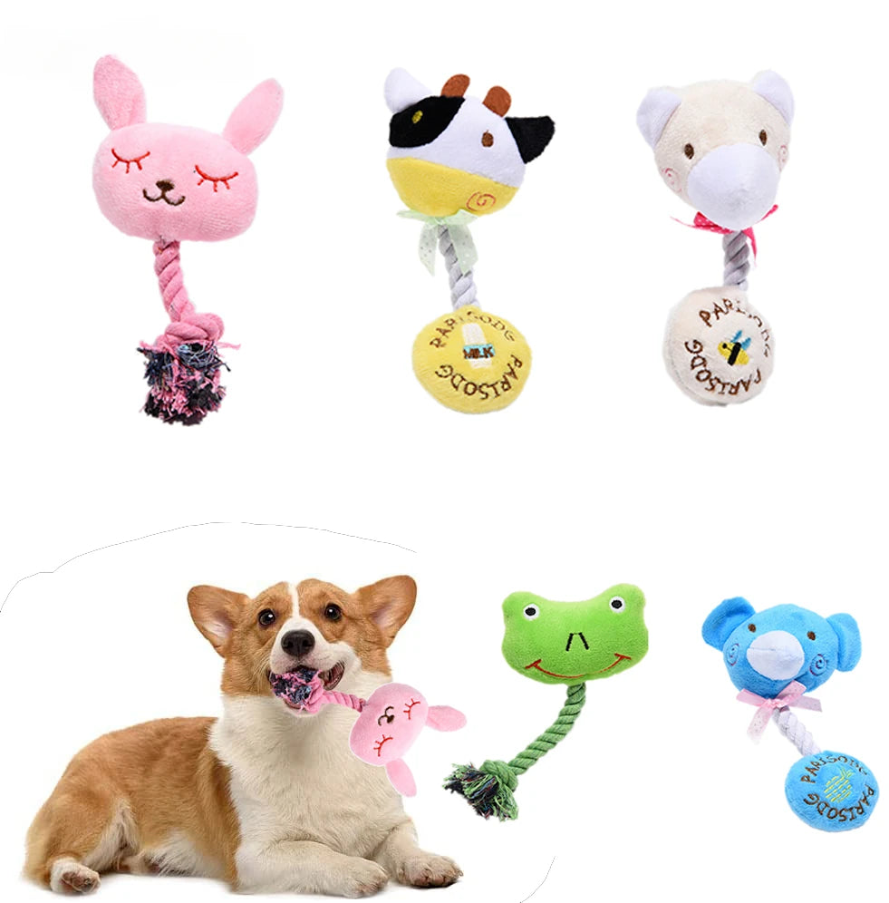 Pet Plush Toy Candy Toy Cat Dog Grinding Teeth Sound Bite Resistant - PeticaDeals