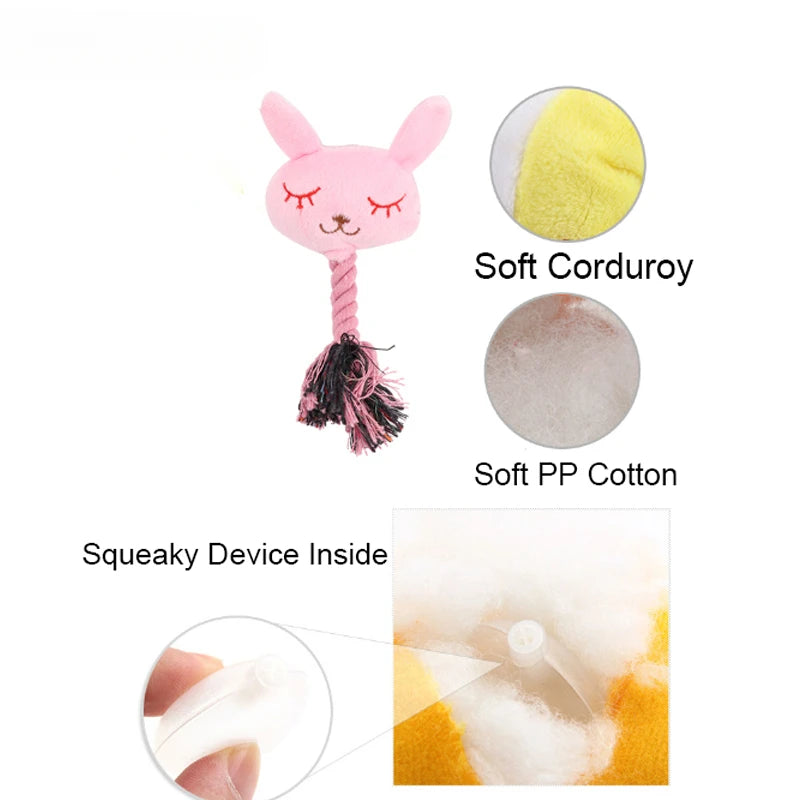 Pet Plush Toy Candy Toy Cat Dog Grinding Teeth Sound Bite Resistant - PeticaDeals