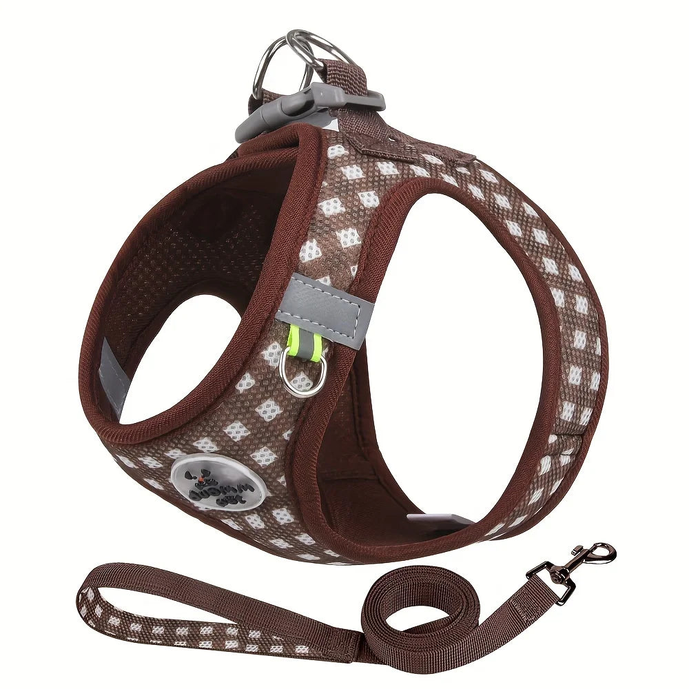 Pet Reflective Harness Leash Set - PeticaDeals
