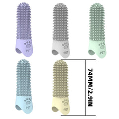Pet Silicone Teeth Cleaning Fingertips For Cats And Dogs Cleaning And Removing Tartar - PeticaDeals