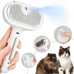 Pet Steam Brush Hair Remover Brush Multi-Function Pet Grooming - PeticaDeals