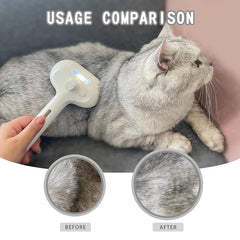 Pet Steam Brush Hair Remover Brush Multi-Function Pet Grooming - PeticaDeals