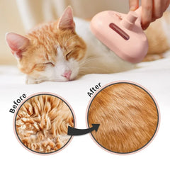 Pet Steam Brush Hair Remover Brush Multi-Function Pet Grooming - PeticaDeals