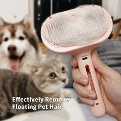 Pet Steam Brush Hair Remover Brush Multi-Function Pet Grooming - PeticaDeals