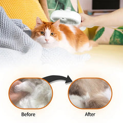 Pet Steam Brush Hair Remover Brush Multi-Function Pet Grooming - PeticaDeals