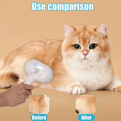Pet Steam Brush Hair Remover Brush Multi-Function Pet Grooming - PeticaDeals