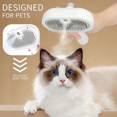 Pet Steam Brush Hair Remover Brush Multi-Function Pet Grooming - PeticaDeals