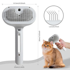 Pet Steam Brush Hair Remover Brush Multi-Function Pet Grooming - PeticaDeals