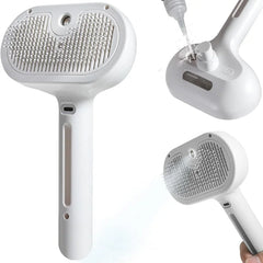 Pet Steam Brush Hair Remover Brush Multi-Function Pet Grooming - PeticaDeals