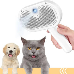 Pet Steam Brush Hair Remover Brush Multi-Function Pet Grooming - PeticaDeals