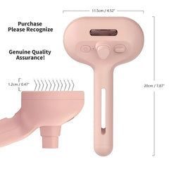 Pet Steam Brush Hair Remover Brush Multi-Function Pet Grooming - PeticaDeals
