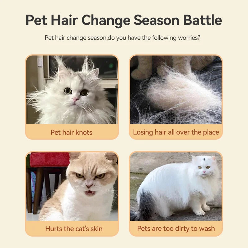 Pet Steam Comb Cat Hair Brush Electric Sprayer Cat Dog Brushes for Massage - PeticaDeals