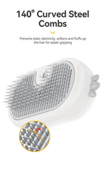 Pet Steam Comb Cat Hair Brush Electric Sprayer Cat Dog Brushes for Massage - PeticaDeals