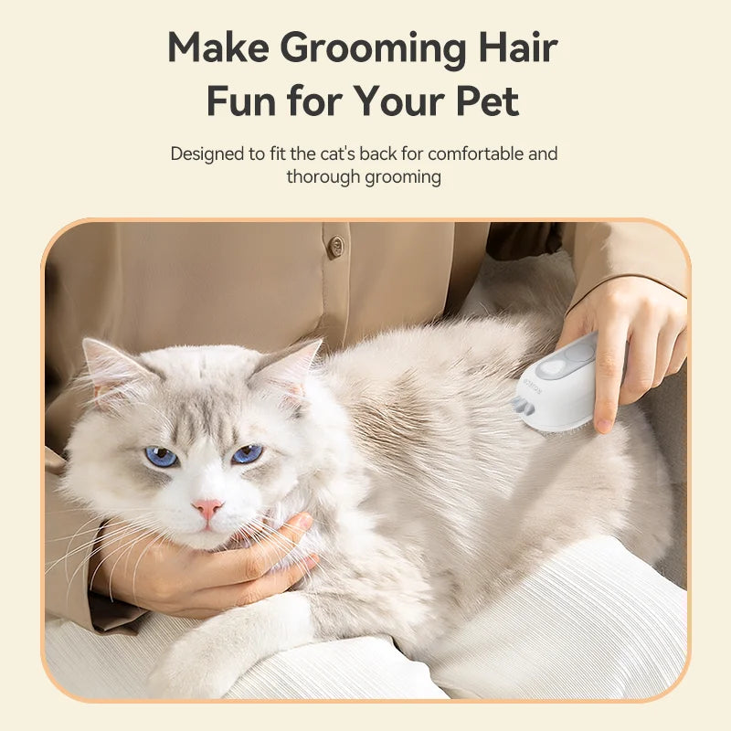 Pet Steam Comb Cat Hair Brush Electric Sprayer Cat Dog Brushes for Massage - PeticaDeals