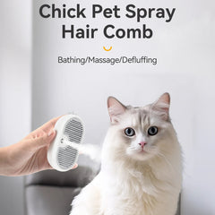 Pet Steam Comb Cat Hair Brush Electric Sprayer Cat Dog Brushes for Massage - PeticaDeals