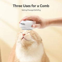 Pet Steam Comb Cat Hair Brush Electric Sprayer Cat Dog Brushes for Massage - PeticaDeals