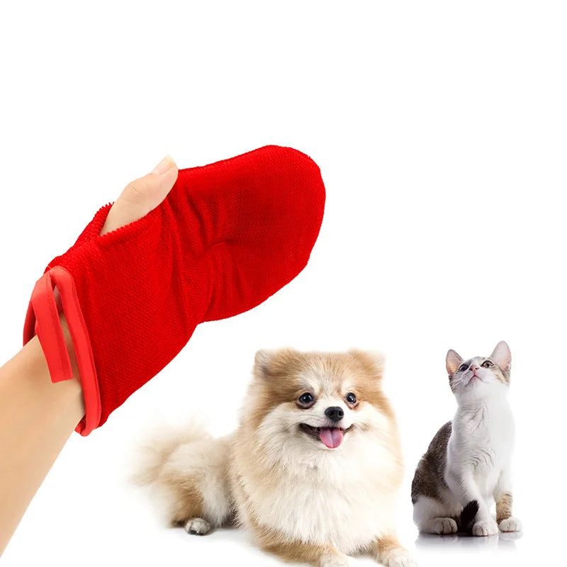 Pet Sticky Hair Gloves Anti-Static Breathable Hair Removal Brush - PeticaDeals