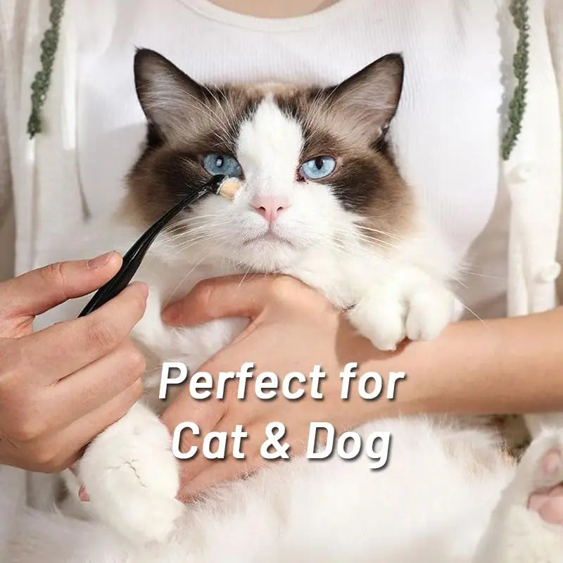 Pet Tear Stain Removal Brush Eye Cleaning Tear Stain Powder Brush Eye Poo Brush - PeticaDeals