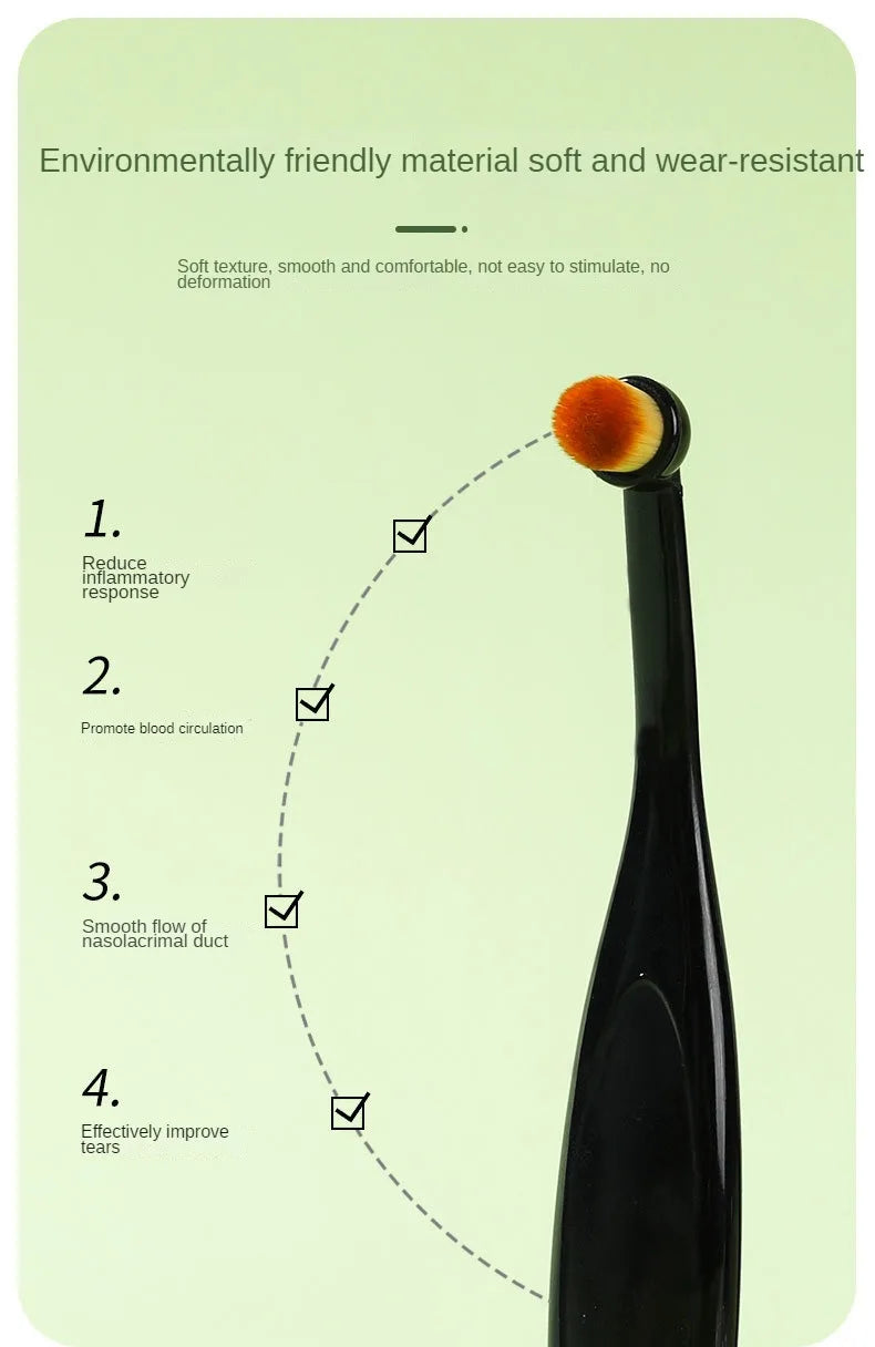 Pet Tear Stain Removal Brush Eye Cleaning Tear Stain Powder Brush Eye Poo Brush - PeticaDeals