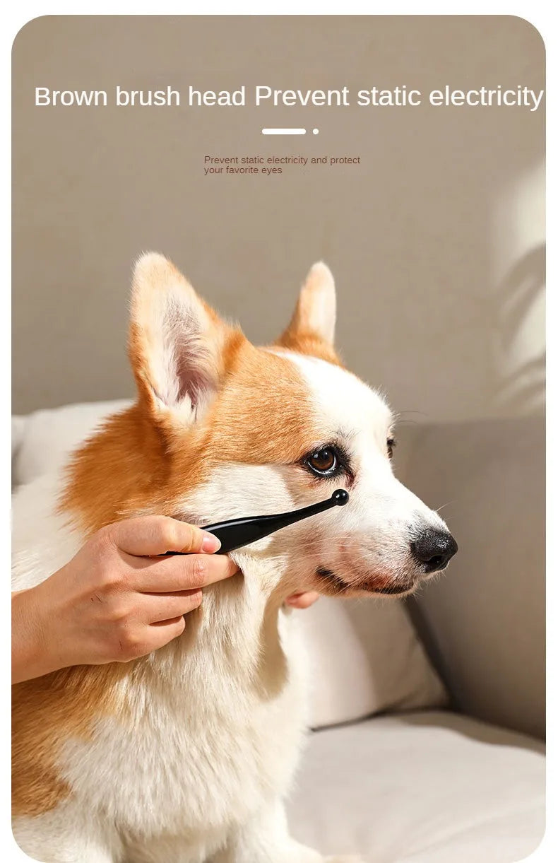 Pet Tear Stain Removal Brush Eye Cleaning Tear Stain Powder Brush Eye Poo Brush - PeticaDeals