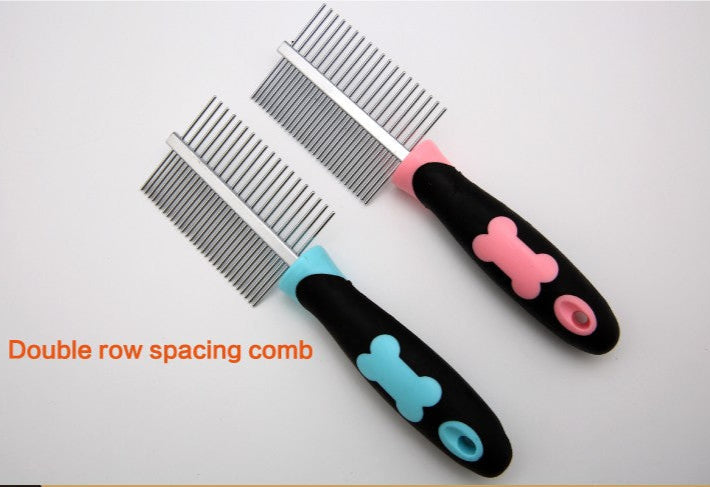 Pet massaging grooming comb Single row or double row spacing comb - PeticaDeals