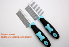 Pet massaging grooming comb Single row or double row spacing comb - PeticaDeals