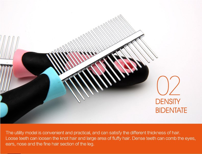 Pet massaging grooming comb Single row or double row spacing comb - PeticaDeals