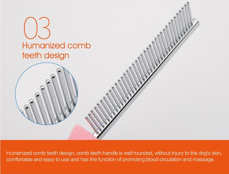 Pet massaging grooming comb Single row or double row spacing comb - PeticaDeals